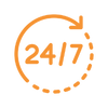 24/7 Support Icon